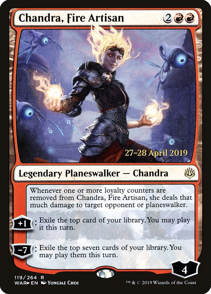 Chandra, Fire Artisan  [War of the Spark Prerelease Promos] | Sanctuary Gaming