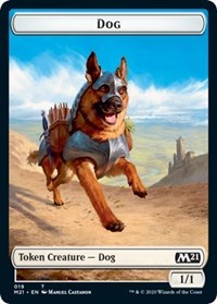 Dog // Weird Double-sided Token [Core Set 2021 Tokens] | Sanctuary Gaming