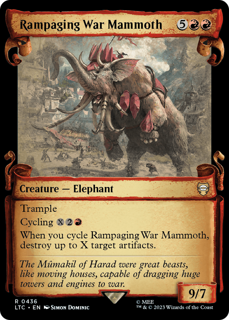 Rampaging War Mammoth [The Lord of the Rings: Tales of Middle-Earth Commander Showcase Scrolls] | Sanctuary Gaming