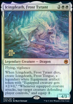 Icingdeath, Frost Tyrant [Dungeons & Dragons: Adventures in the Forgotten Realms Prerelease Promos] | Sanctuary Gaming