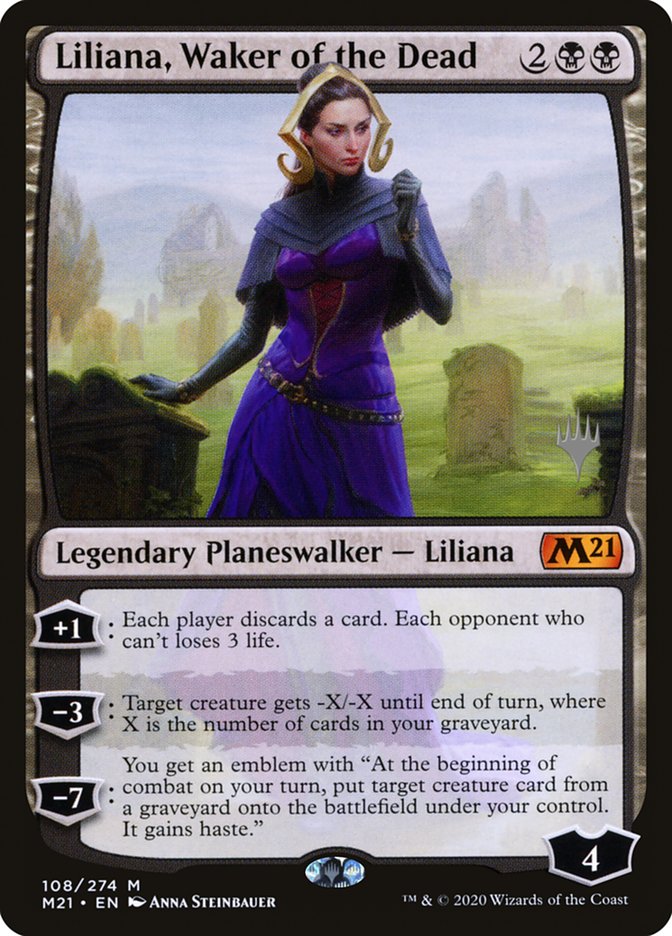 Liliana, Waker of the Dead (Promo Pack) [Core Set 2021 Promos] | Sanctuary Gaming
