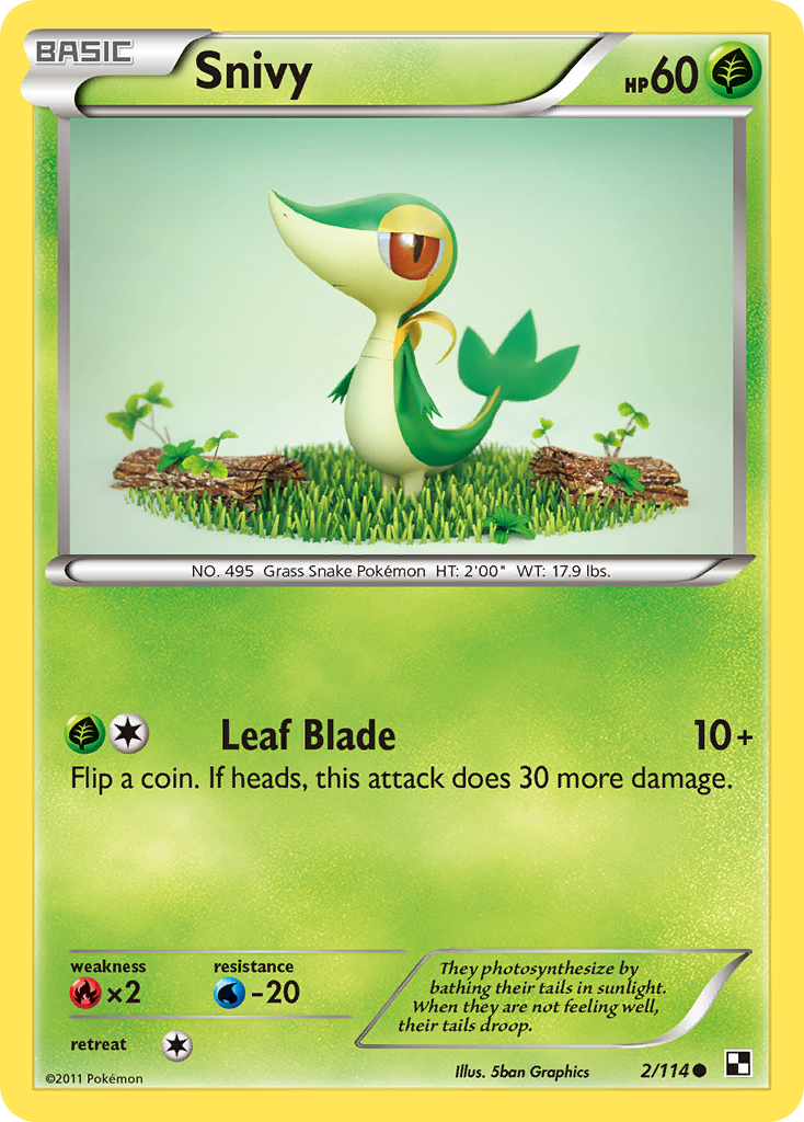 Snivy (2/114) [Black & White: Base Set] | Sanctuary Gaming