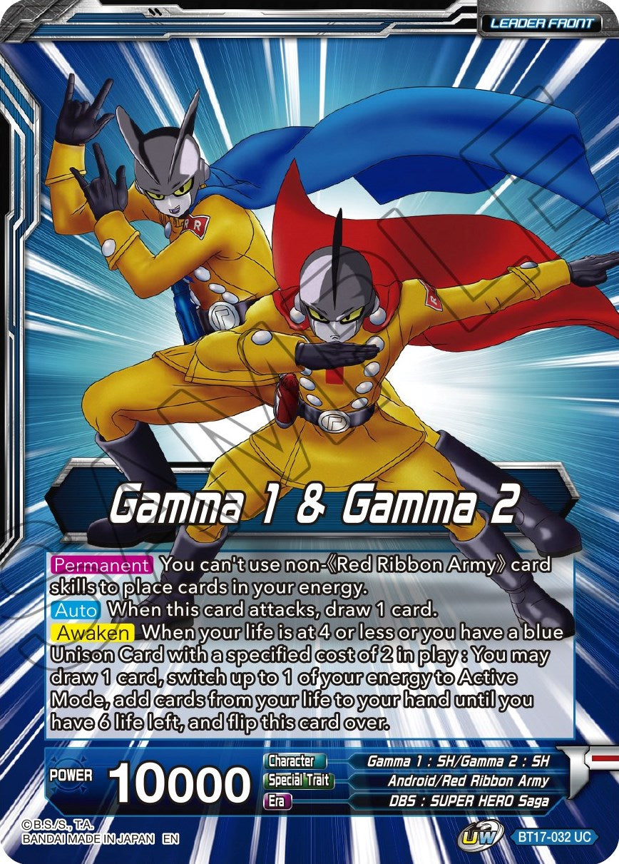 Gamma 1 & Gamma 2 // Gamma 1 & Gamma 2, Newfound Foes (BT17-032) [Ultimate Squad Prerelease Promos] | Sanctuary Gaming