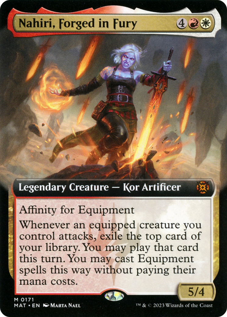 Nahiri, Forged in Fury (Extended Art) [March of the Machine: The Aftermath] | Sanctuary Gaming