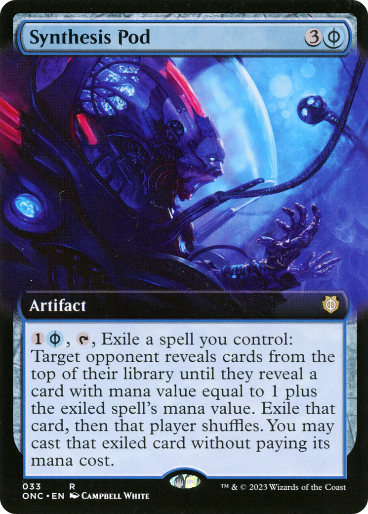 Synthesis Pod (Extended Art) [Phyrexia: All Will Be One Commander] | Sanctuary Gaming