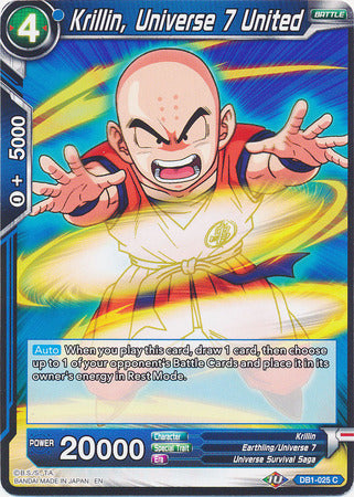 Krillin, Universe 7 United (DB1-025) [Dragon Brawl] | Sanctuary Gaming