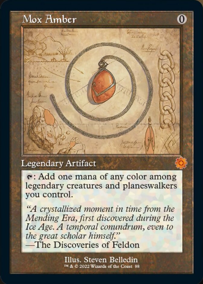 Mox Amber (Retro Schematic) [The Brothers' War Retro Artifacts] | Sanctuary Gaming