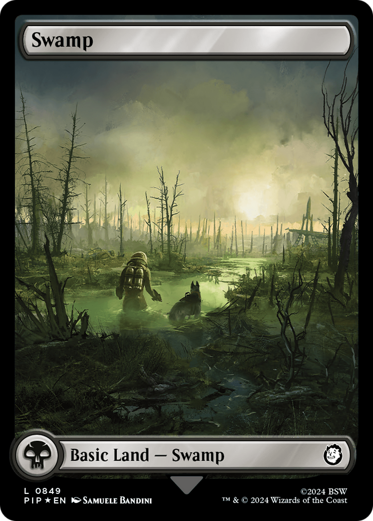 Swamp (0849) (Surge Foil) [Fallout] | Sanctuary Gaming