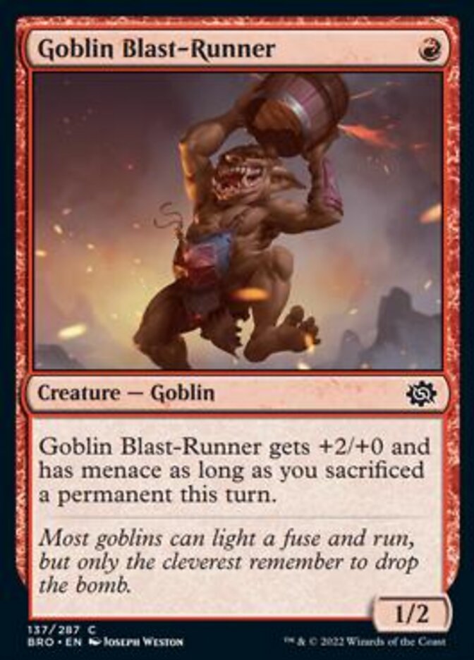 Goblin Blast-Runner [The Brothers' War] | Sanctuary Gaming