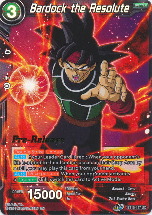 Bardock the Resolute (BT10-127) [Rise of the Unison Warrior Prerelease Promos] | Sanctuary Gaming