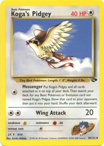 Koga's Pidgey (49/132) [Gym Challenge Unlimited] | Sanctuary Gaming