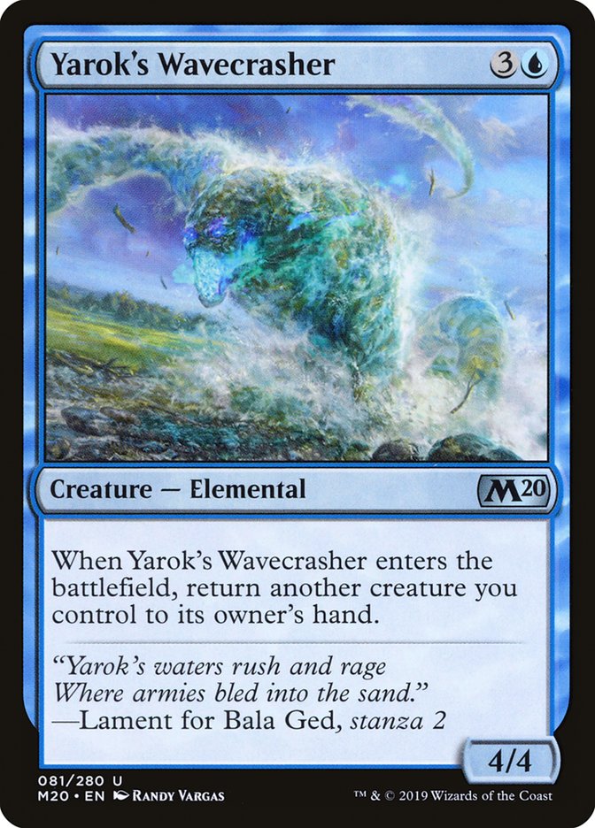 Yarok's Wavecrasher [Core Set 2020] | Sanctuary Gaming