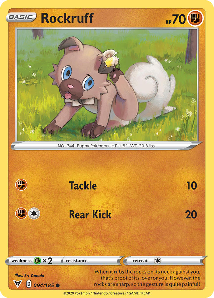 Rockruff (094/185) [Sword & Shield: Vivid Voltage] | Sanctuary Gaming