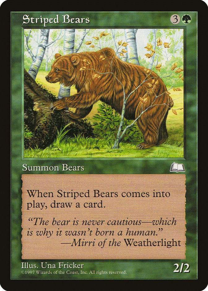 Striped Bears [Weatherlight] | Sanctuary Gaming