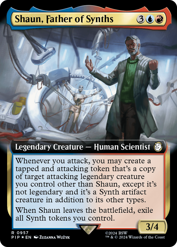 Shaun, Father of Synths (Extended Art) (Surge Foil) [Fallout] | Sanctuary Gaming