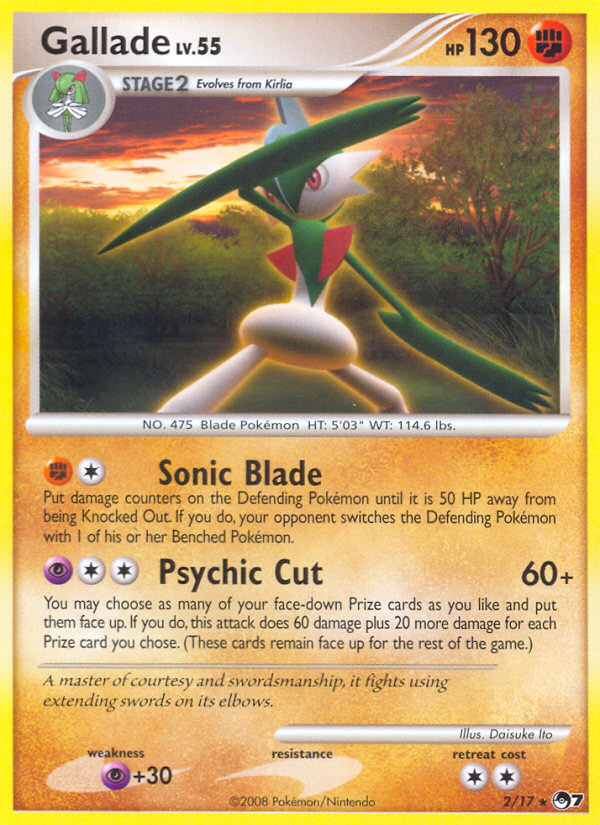 Gallade (2/17) [POP Series 7] | Sanctuary Gaming