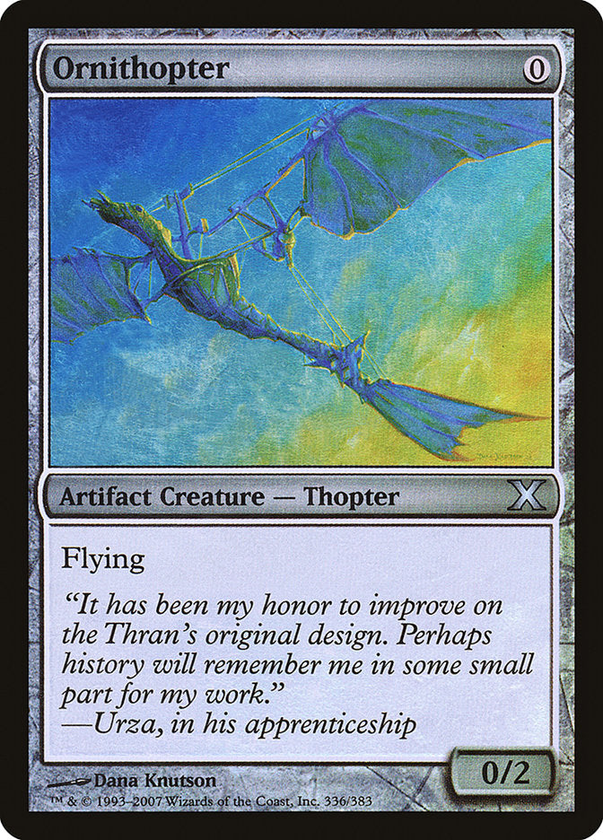 Ornithopter (Premium Foil) [Tenth Edition] | Sanctuary Gaming