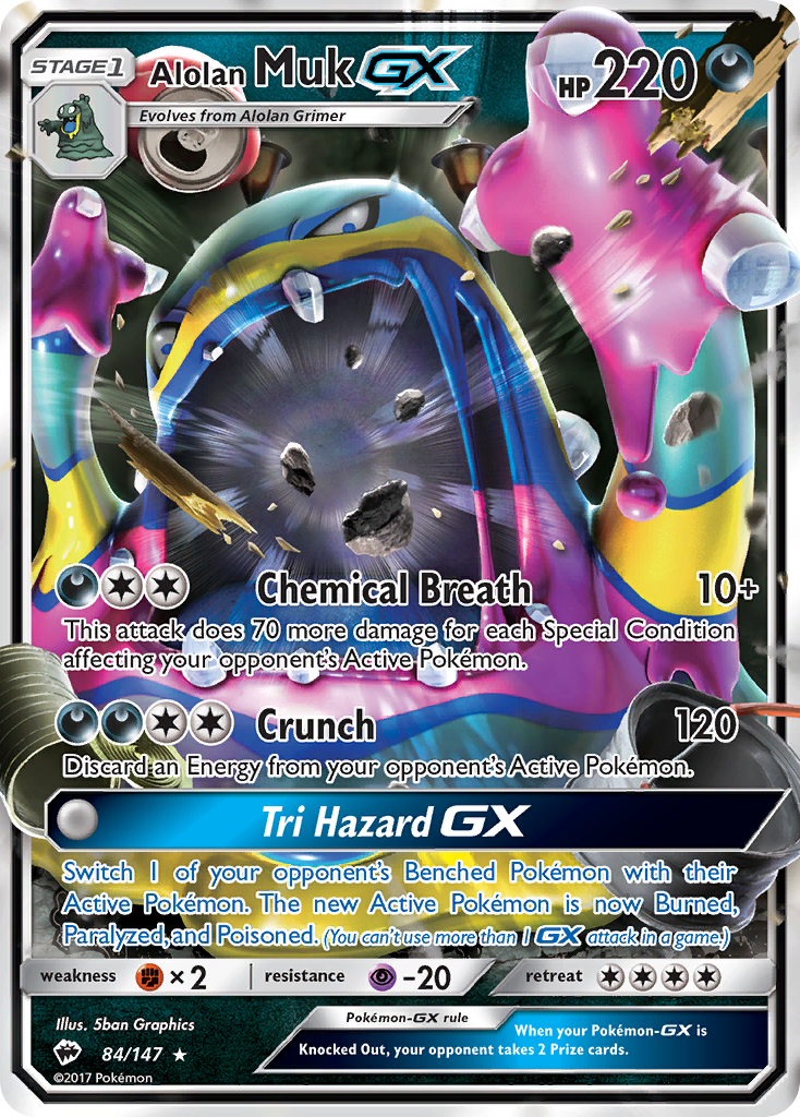 Alolan Muk GX (84/147) [Sun & Moon: Burning Shadows] | Sanctuary Gaming