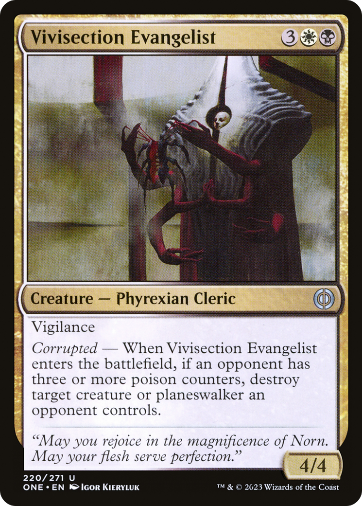 Vivisection Evangelist [Phyrexia: All Will Be One] | Sanctuary Gaming