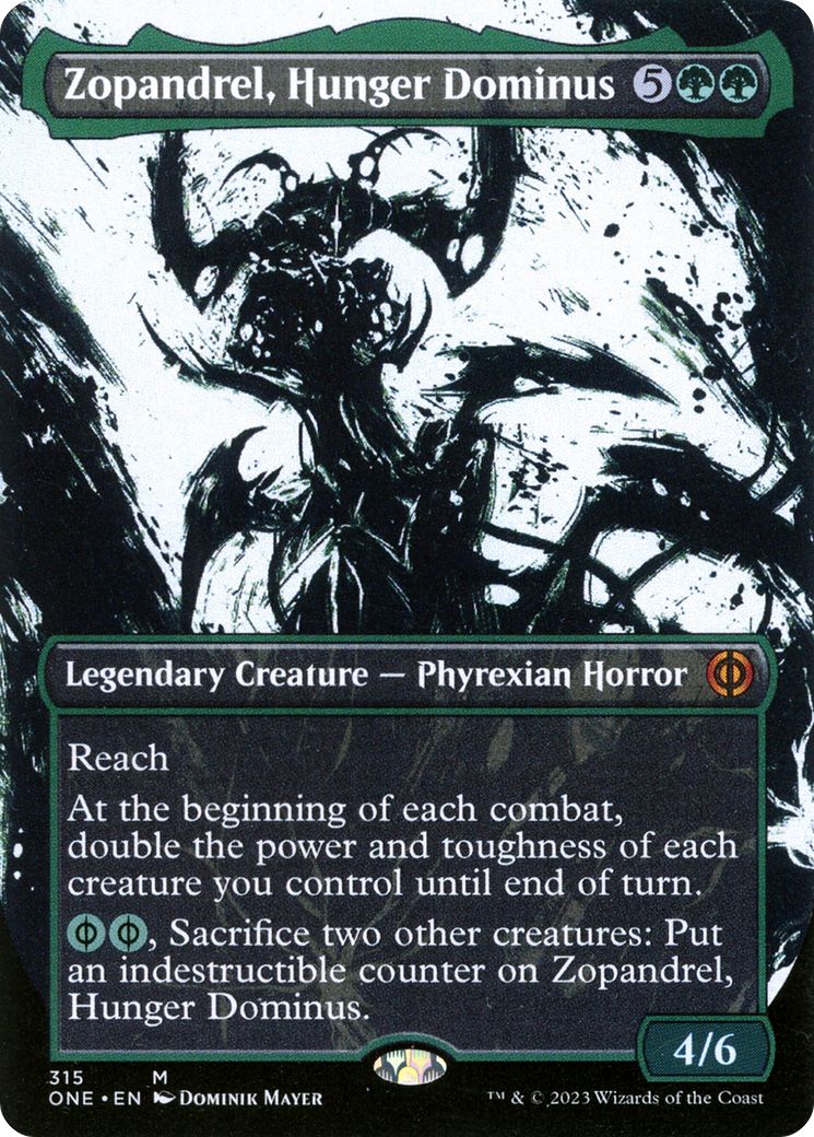 Zopandrel, Hunger Dominus (Borderless Ichor) [Phyrexia: All Will Be One] | Sanctuary Gaming
