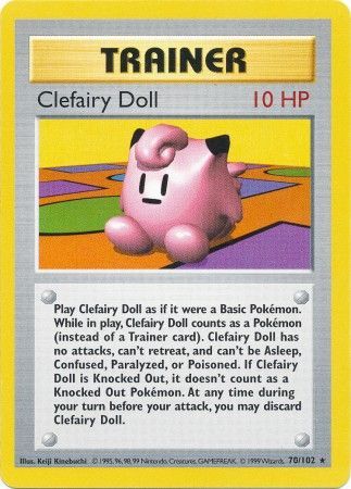 Clefairy Doll (70/102) [Base Set Shadowless Unlimited] | Sanctuary Gaming