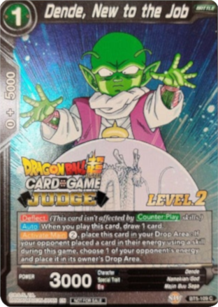 Dende, New to the Job (Level 2) (BT5-109) [Judge Promotion Cards] | Sanctuary Gaming