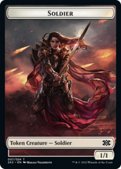 Elemental // Soldier Double-sided Token [Double Masters 2022 Tokens] | Sanctuary Gaming