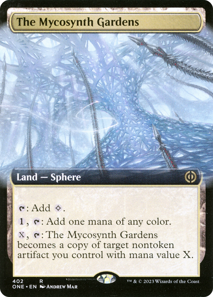 The Mycosynth Gardens (Extended Art) [Phyrexia: All Will Be One] | Sanctuary Gaming