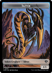 Copy (54) // Sliver Double-Sided Token [Commander Masters Tokens] | Sanctuary Gaming
