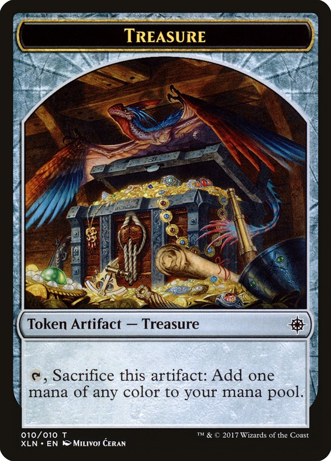 Treasure (010/010) [Ixalan Tokens] | Sanctuary Gaming
