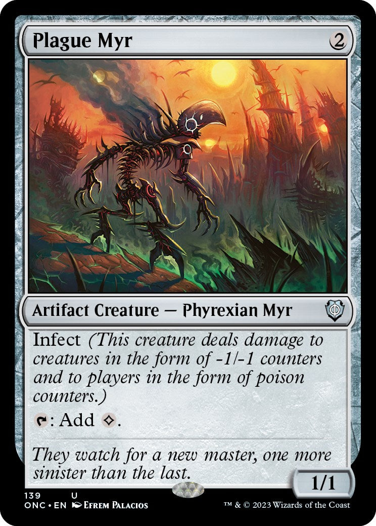 Plague Myr [Phyrexia: All Will Be One Commander] | Sanctuary Gaming