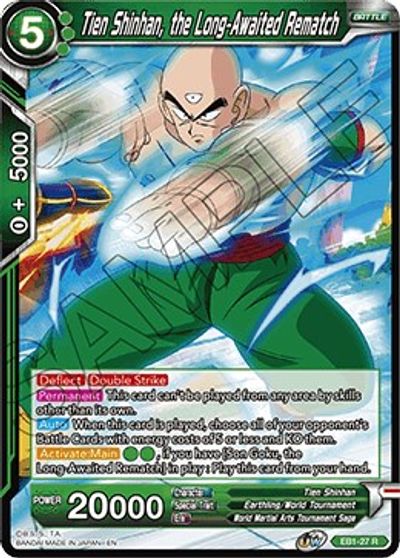 Tien Shinhan, the Long-Awaited Rematch (EB1-027) [Battle Evolution Booster] | Sanctuary Gaming