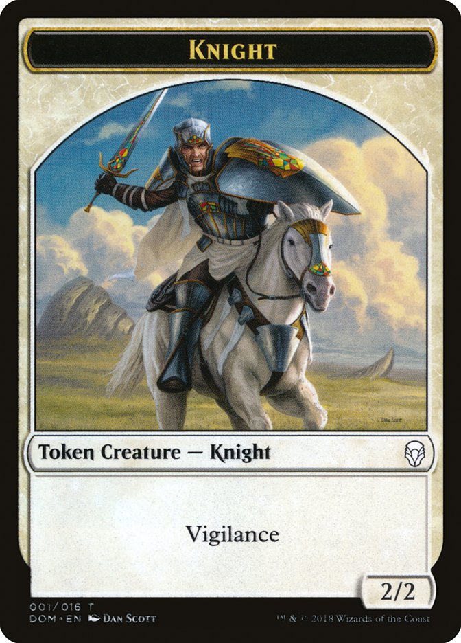 Knight (001/016) [Dominaria Tokens] | Sanctuary Gaming