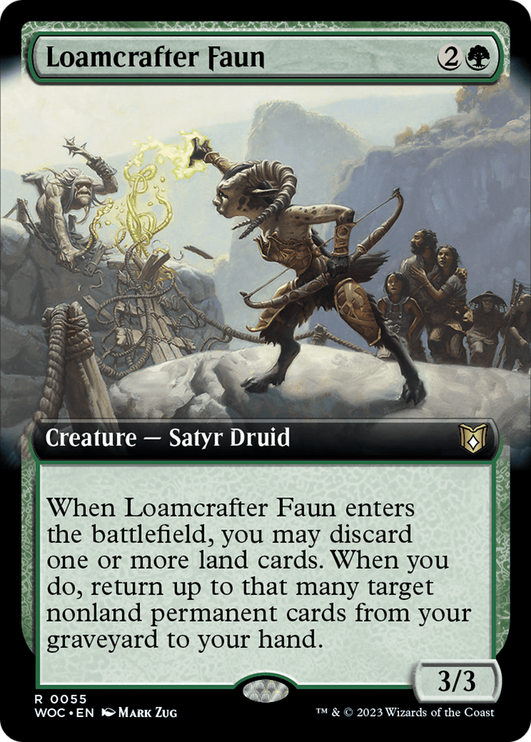 Loamcrafter Faun (Extended Art) [Wilds of Eldraine Commander] | Sanctuary Gaming