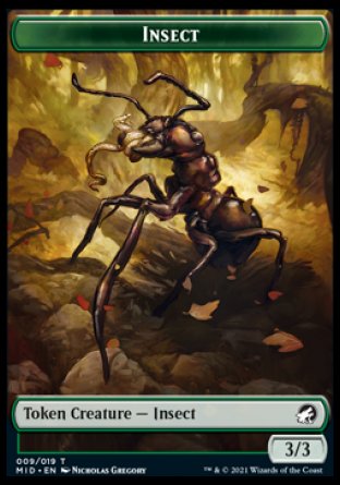 Insect Token [Innistrad: Midnight Hunt Tokens] | Sanctuary Gaming