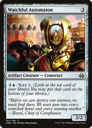 Watchful Automaton [Aether Revolt] | Sanctuary Gaming