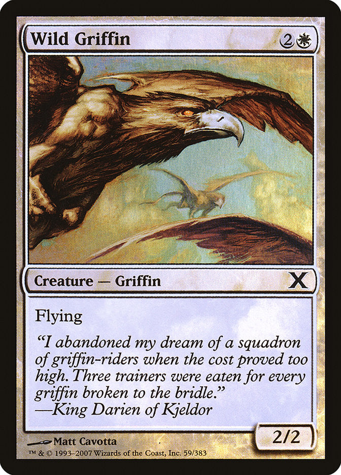 Wild Griffin (Premium Foil) [Tenth Edition] | Sanctuary Gaming