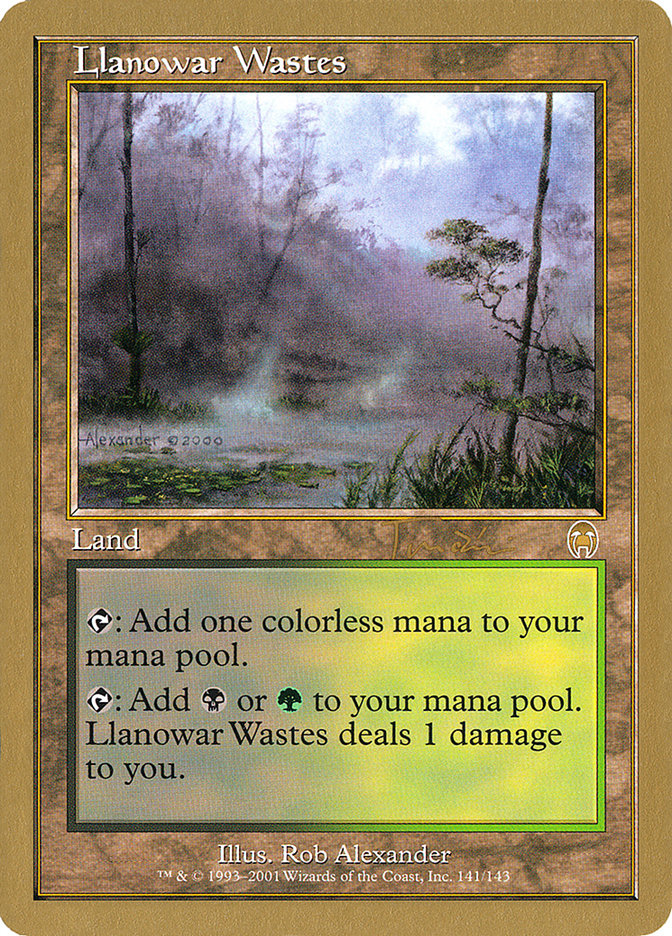 Llanowar Wastes (Jan Tomcani) [World Championship Decks 2001] | Sanctuary Gaming