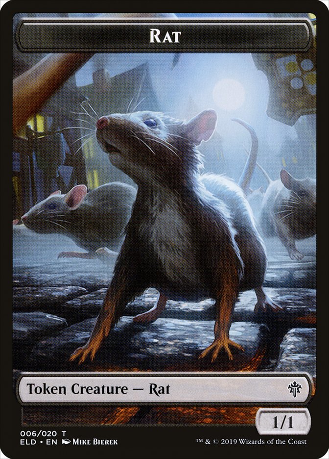 Rat [Throne of Eldraine Tokens] | Sanctuary Gaming