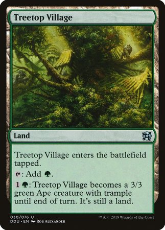 Treetop Village [Duel Decks: Elves vs. Inventors] | Sanctuary Gaming