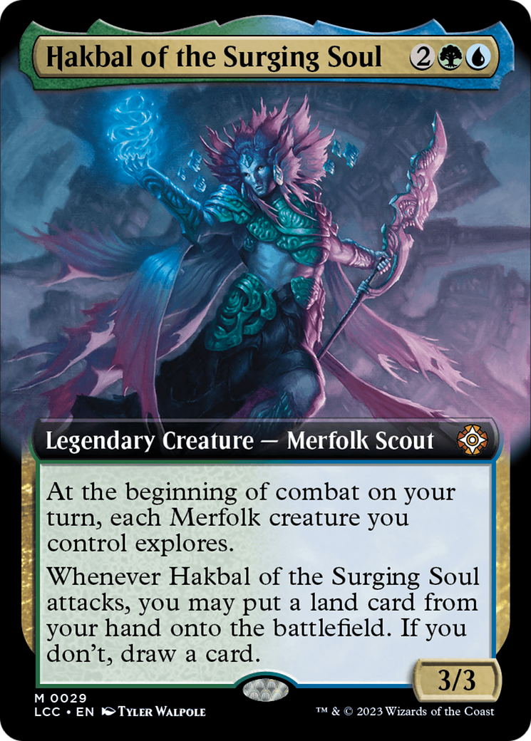 Hakbal of the Surging Soul (Extended Art) [The Lost Caverns of Ixalan Commander] | Sanctuary Gaming