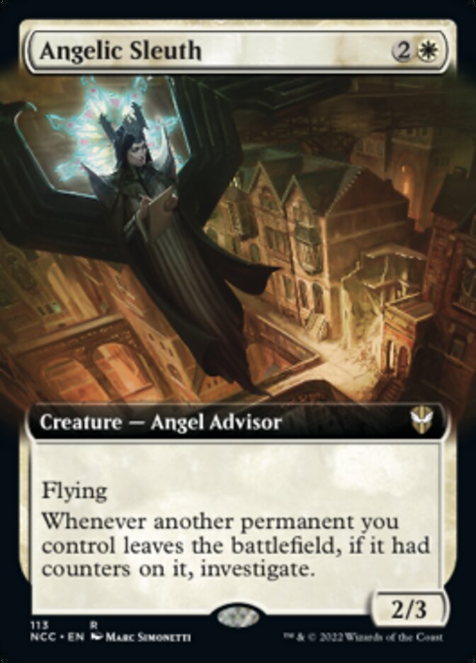 Angelic Sleuth (Extended Art) [Streets of New Capenna Commander] | Sanctuary Gaming