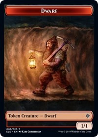 Dwarf // Food (16) Double-sided Token [Throne of Eldraine Tokens] | Sanctuary Gaming