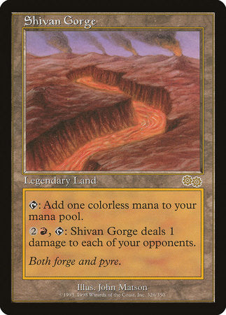 Shivan Gorge [Urza's Saga] | Sanctuary Gaming