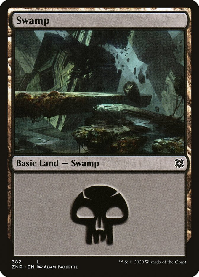 Swamp (382) [Zendikar Rising] | Sanctuary Gaming