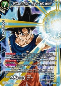 Ultra Instinct -Sign- Son Goku [BT3-033] | Sanctuary Gaming