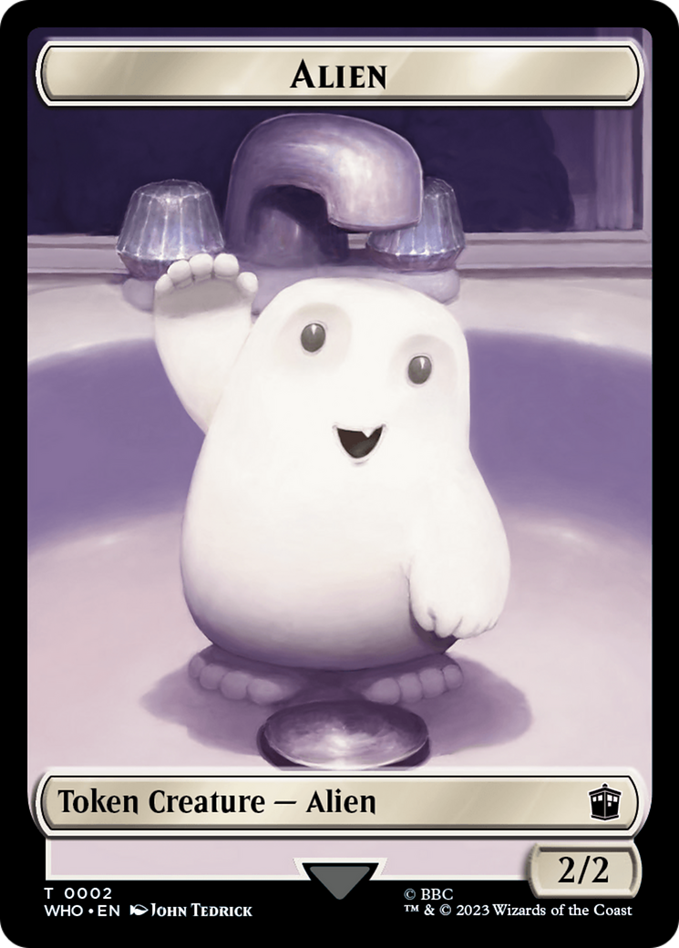 Copy // Alien Double-Sided Token [Doctor Who Tokens] | Sanctuary Gaming