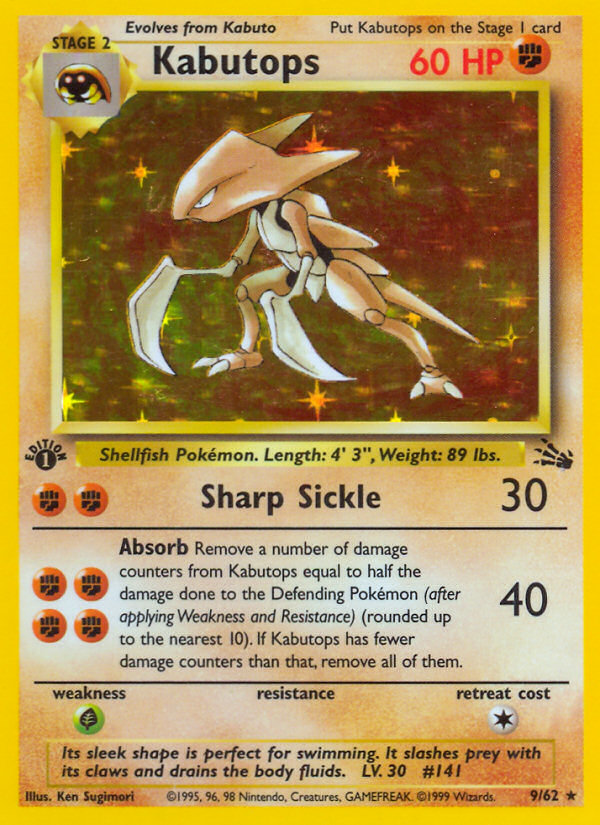 Kabutops (9/62) [Fossil 1st Edition] | Sanctuary Gaming