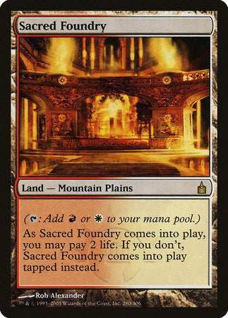 Sacred Foundry [Ravnica: City of Guilds] | Sanctuary Gaming