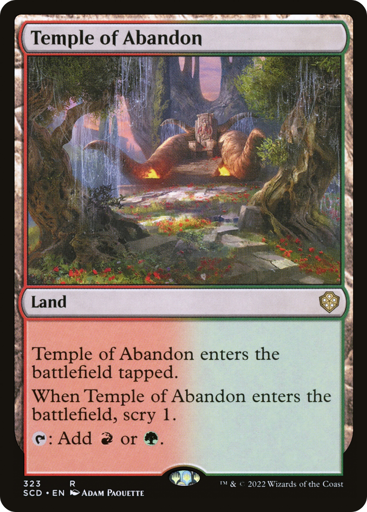 Temple of Abandon [Starter Commander Decks] | Sanctuary Gaming